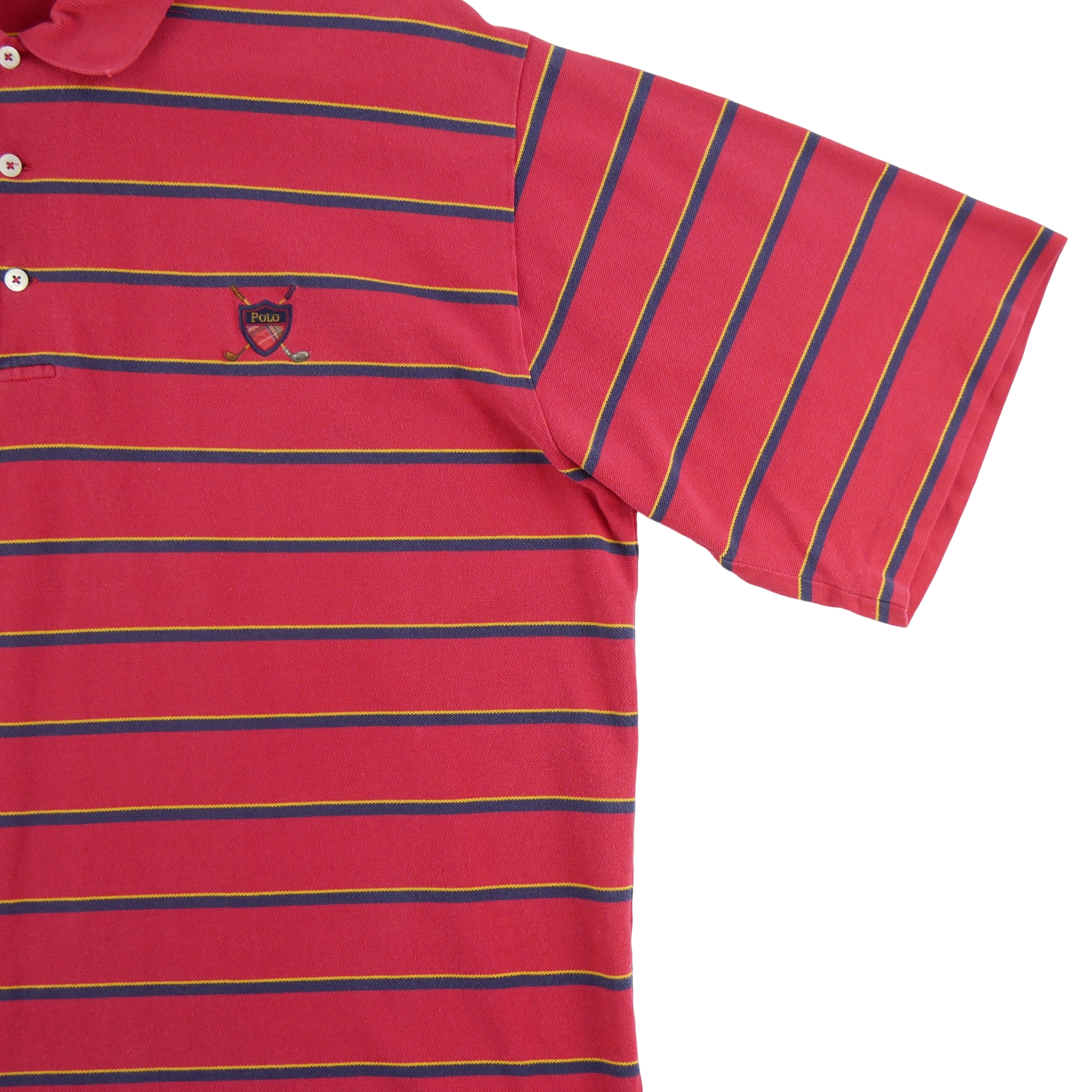 Polo manches courtes Homme  Rouge 4