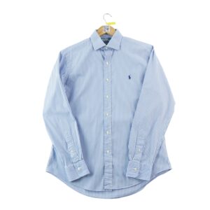 Chemise classiques homme manches longues bleu Polo Ralph Lauren Motif a rayures