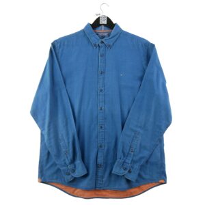Chemise classiques homme manches longues bleu Tommy Hilfiger