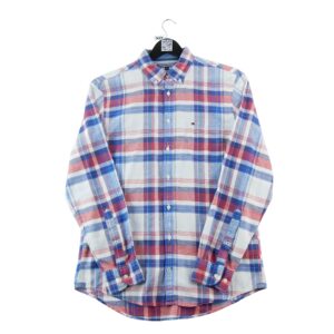 Chemise classiques homme manches longues bleu Tommy Hilfiger Motif a rayures