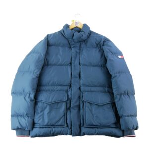 Doudoune homme manches longues marine Tommy Hilfiger Col Montant