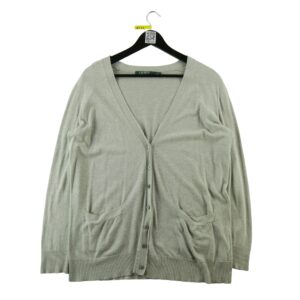 Gilet femme manches longues beige Lauren Ralph Lauren Col V