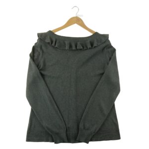 Gilet femme manches longues gris Lauren Ralph Lauren Col V
