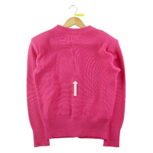Gilet femme manches longues rose Yves Saint Laurent Col Rond