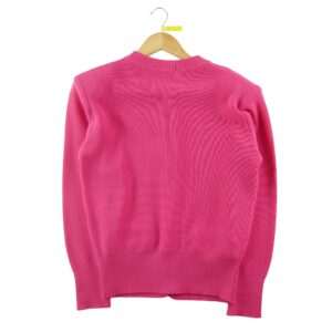 Gilet femme manches longues rose Yves Saint Laurent Col Rond