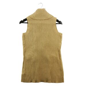 Gilet femme sans manches beige Lauren Ralph Lauren Col Harrington