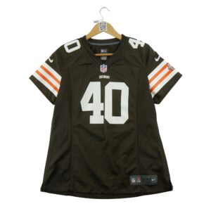 Maillot manches courtes femme marron NFL Equipe Cleveland Browns