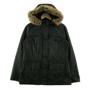 Parka homme manches longues noir Barbour Col Montant