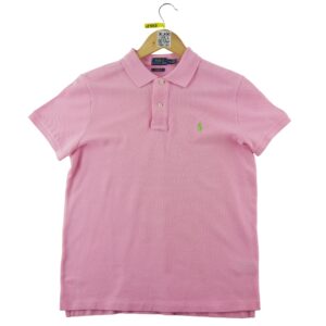 Polo manches courtes femme rose Polo Ralph Lauren Col Polo