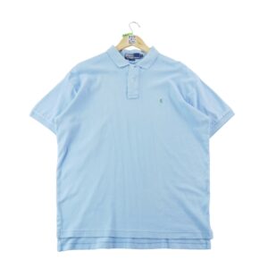 Polo manches courtes homme bleu clair Polo Ralph Lauren Col Polo