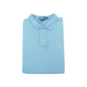 Polo manches courtes homme bleu clair Polo Ralph Lauren Col Polo