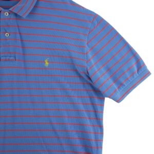 Polo manches courtes homme bleu clair Polo Ralph Lauren Motif a rayures Col Polo