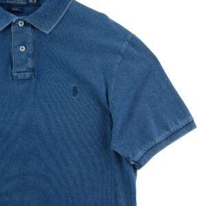 Polo manches courtes homme bleu Polo Ralph Lauren Col Polo