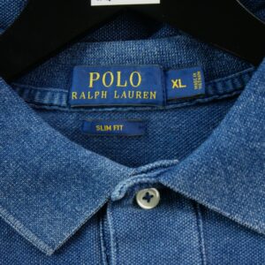 Polo manches courtes homme bleu Polo Ralph Lauren Col Polo
