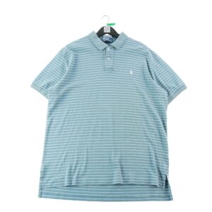 Polo manches courtes homme bleu Polo Ralph Lauren Motif a rayures Col Polo