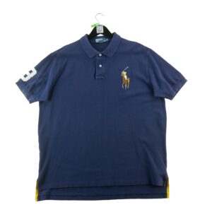 Polo manches courtes homme marine Polo Ralph Lauren Col Polo