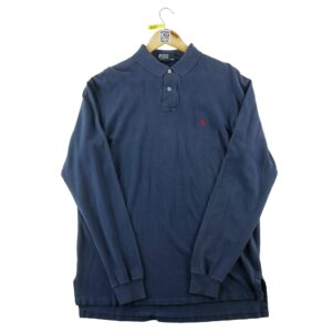 Polo manches courtes homme marine Polo Ralph Lauren Col Polo