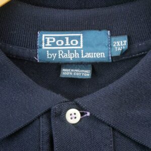 Polo manches courtes homme marine Polo Ralph Lauren Col Polo