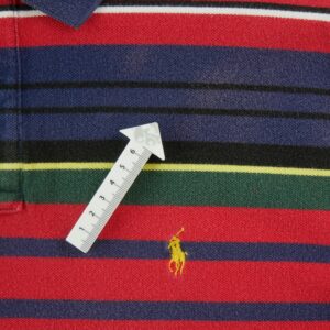 Polo manches courtes homme marine Polo Ralph Lauren Motif a rayures Col Polo