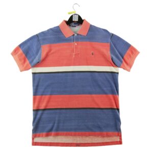 Polo manches courtes homme rouge Polo Ralph Lauren Motif a rayures Col Polo