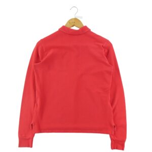 Polo manches longues femme rouge Polo Ralph Lauren Col Polo