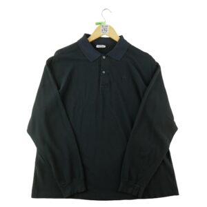 Polo manches longues homme noir Lacoste Col Polo