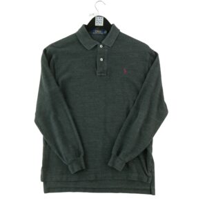 Polo manches longues homme noir Polo Ralph Lauren Col Polo