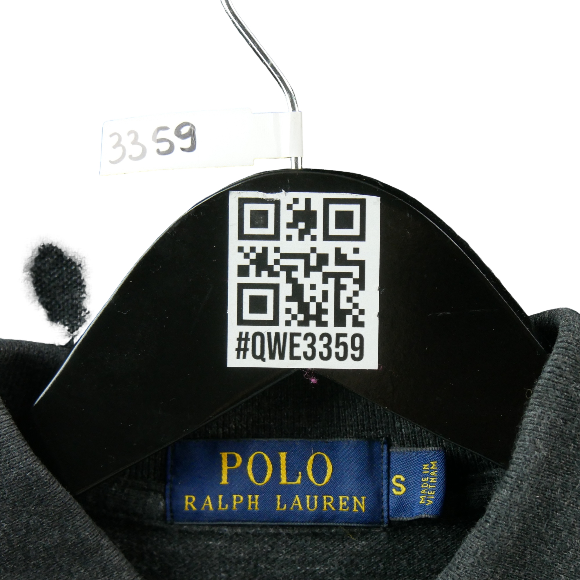 Polo manches longues Homme Noir 6