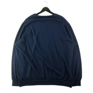 Pull homme manches longues marine Polo Ralph Lauren Col V