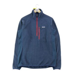 Pull polaires homme manches longues marine Patagonia Col Montant