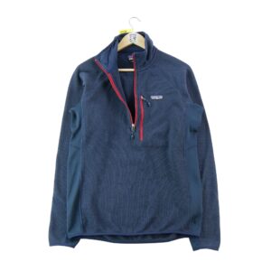 Pull polaires homme manches longues marine Patagonia Col Montant
