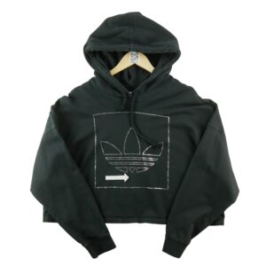 Sweat a capuche femme manches longues noir Adidas Col Rond
