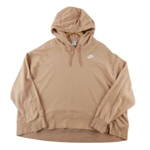 Sweat a capuche femme manches longues rose Nike Col Rond
