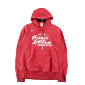 Sweat a capuche femme manches longues rouge Nike Col Rond