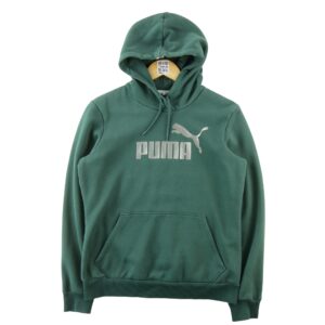 Sweat a capuche femme manches longues vert Puma Col Rond