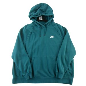 Sweat a capuche homme manches longues bleu Nike Col Rond