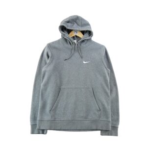 Sweat a capuche homme manches longues gris Nike Col Rond