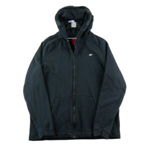Sweat a capuche homme manches longues noir Nike Col Montant