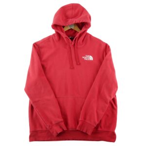 Sweat a capuche homme manches longues rouge The North Face Col Rond