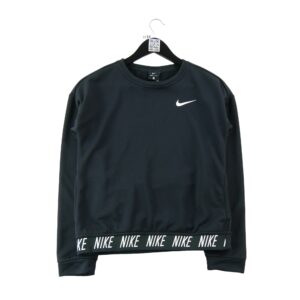 Sweat enfant manches longues noir Nike Col Rond