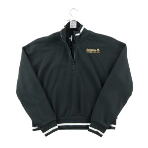 Sweat enfant manches longues noir Reebok Col Montant