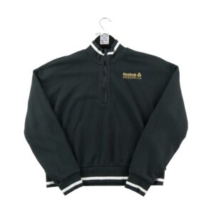 Sweat enfant manches longues noir Reebok Col Montant