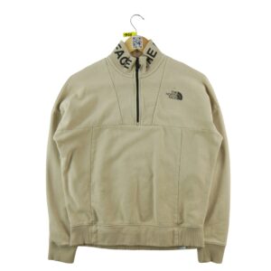 Sweat femme manches longues beige The North Face Col Montant