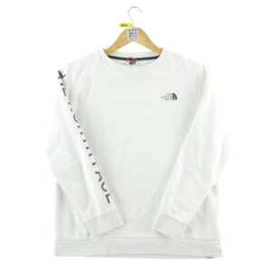 Sweat femme manches longues blanc The North Face Col Rond