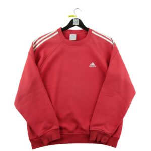 Sweat femme manches longues rouge Adidas Col Rond