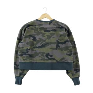 Sweat femme manches longues vert Nike Col Rond