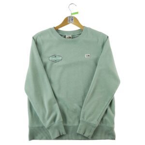 Sweat femme manches longues vert The North Face Col Montant
