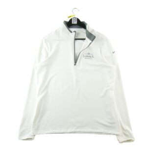 Sweat homme manches longues blanc Nike Col Montant