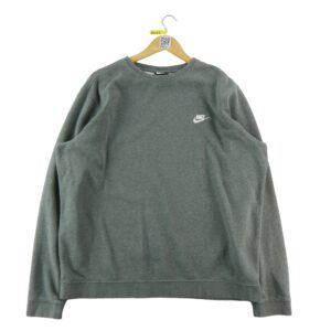 Sweat homme manches longues gris Nike Col Rond