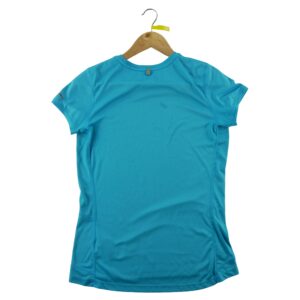T shirt femme manches courtes turquoise Nike Col Rond
